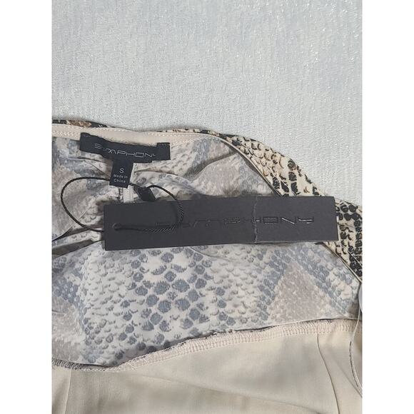 Symphony women's maxi backless dress snakeskin Size Small Mob Wife Love Island - Picture 5 of 7